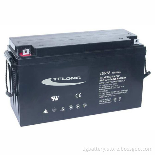 12V 150ah Deep Cycle Sealed Lead Acid Battery for Solar Power System